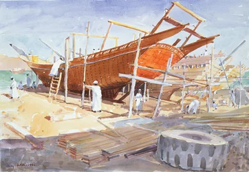 Dhow Yard, Sur, 1992